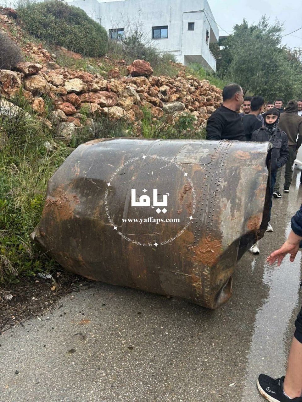 سقوط شظايا على بلدة بيت ريما شمال غرب رام الله