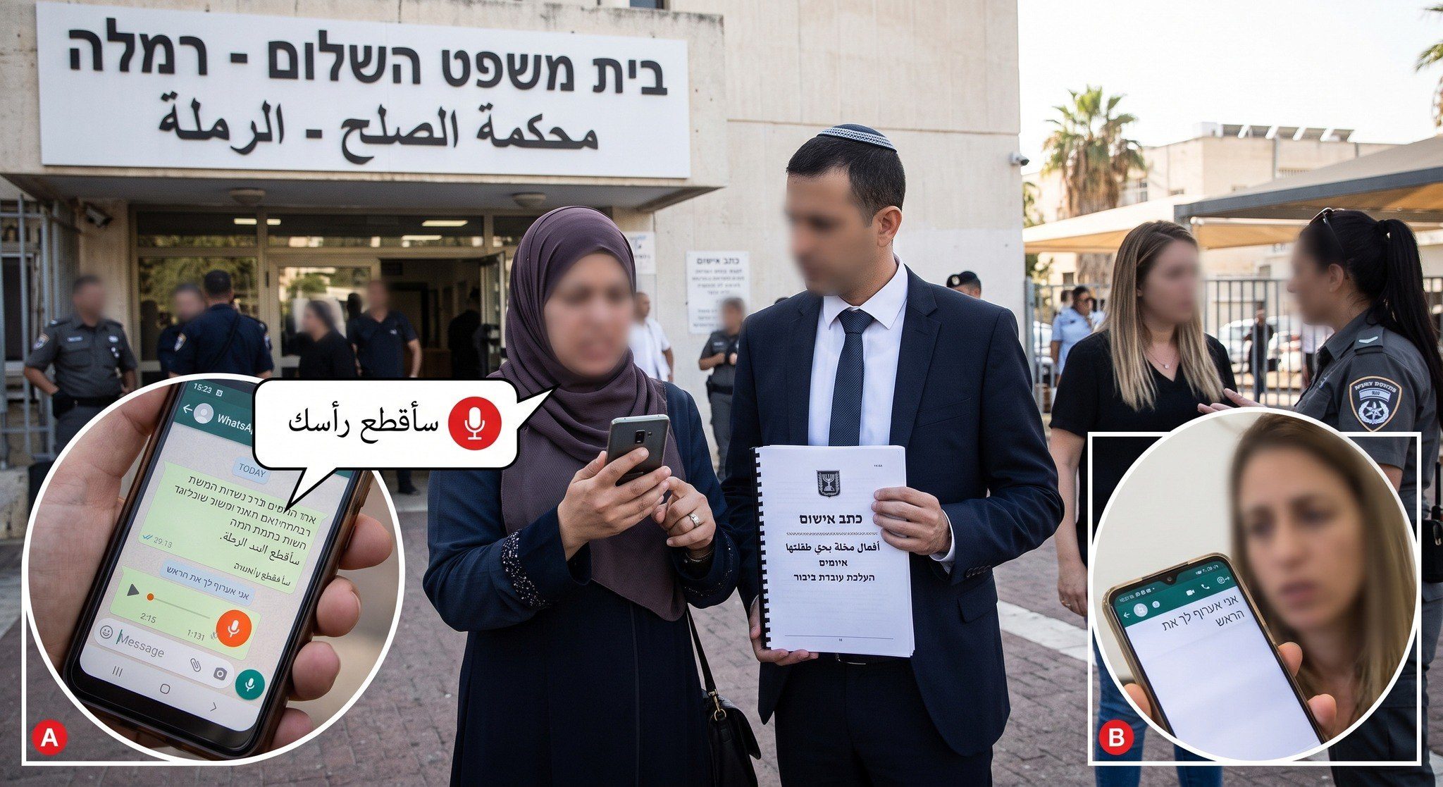 لائحة اتهام ضد أم من الرملة بتهمة تهديد مربية ابنتها: «سأقطع رأسك»