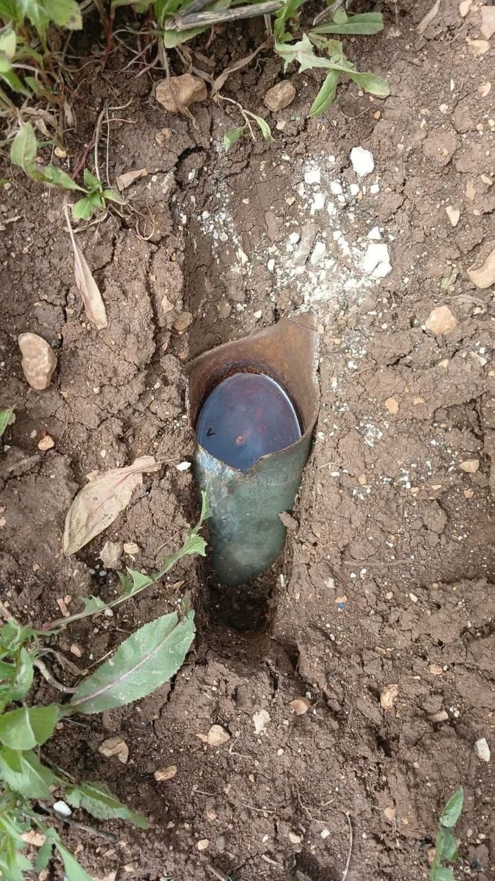 العثور على شظية صاروخية غير منفجرة في أرض زراعية بقرية نحف