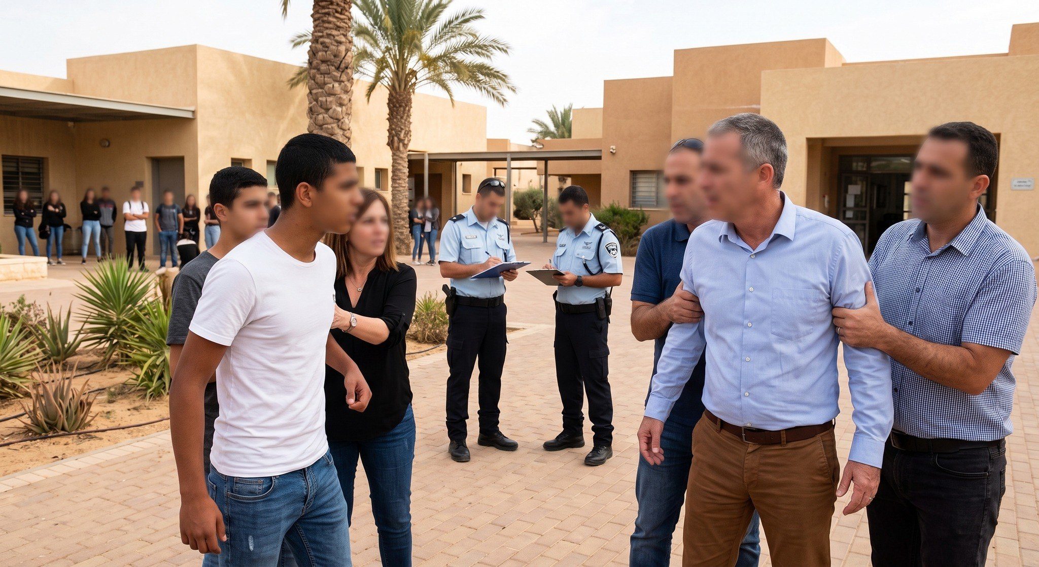 الشرطة تعتقل مدير مدرسة ثانوية في النقب بشبهة الاعتداء على طالب وعضّه خلال شجار داخل المدرسة