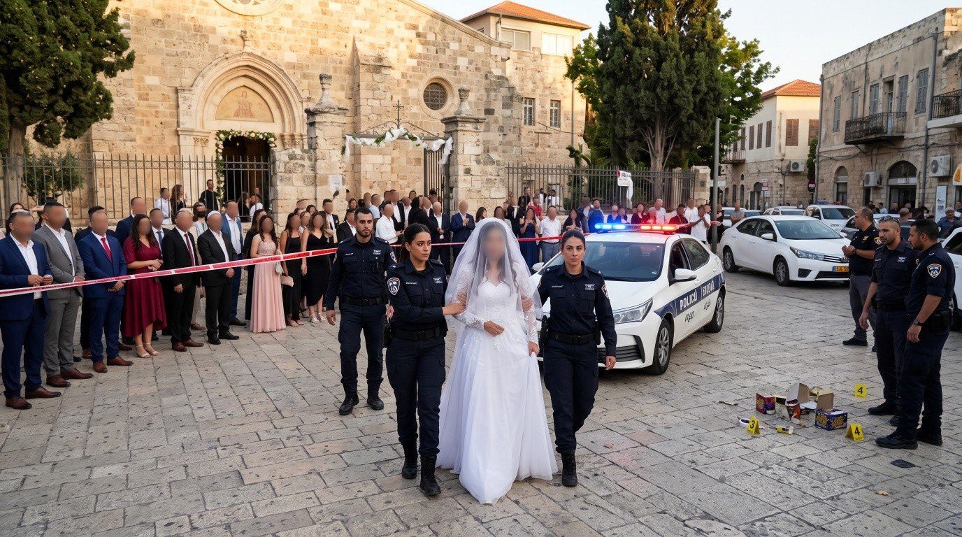 اعتقال عروس في يافا قبيل إكليلها والشرطة تواصل البحث عن العريس